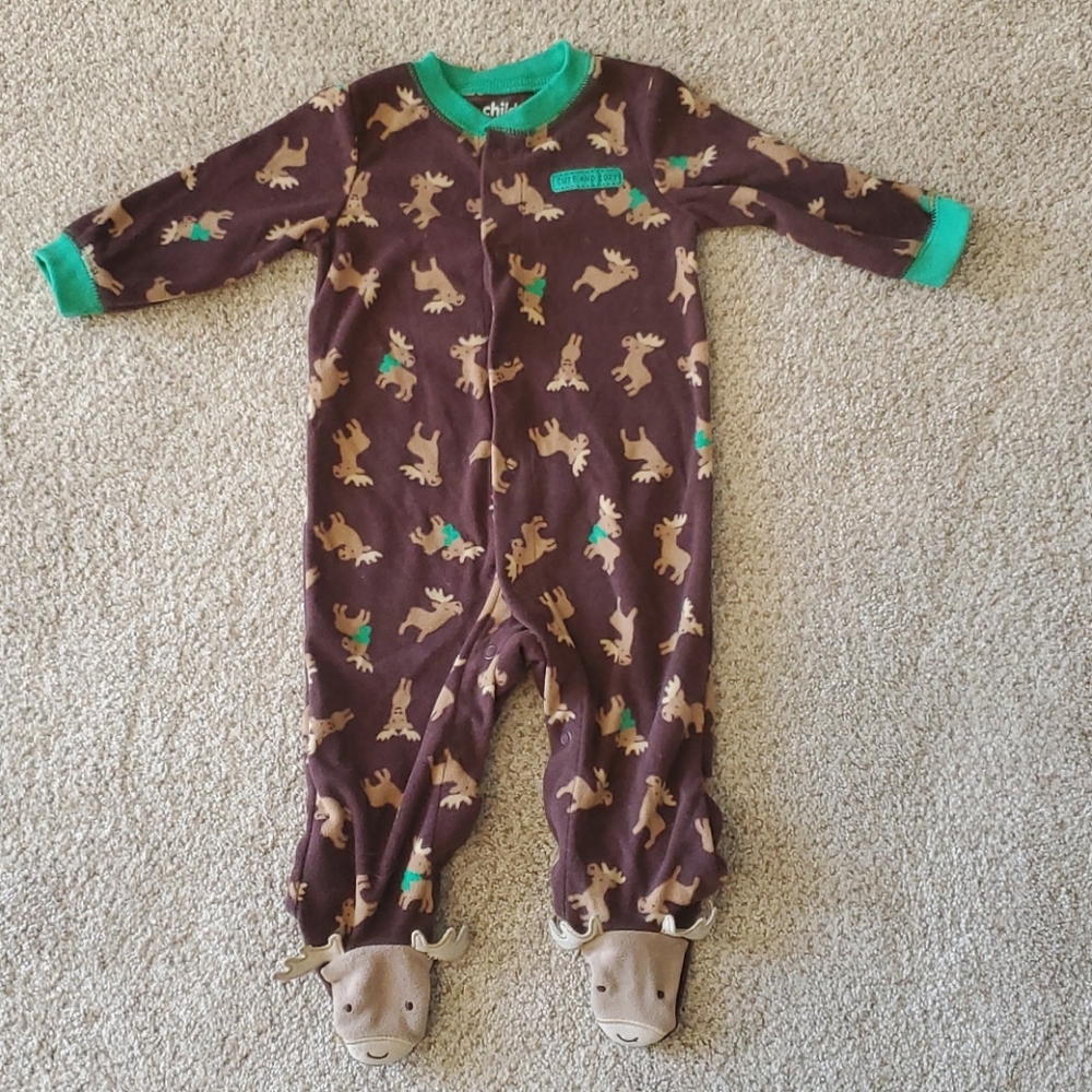 Child of Mine by Carter's moose pajamas 3-6m